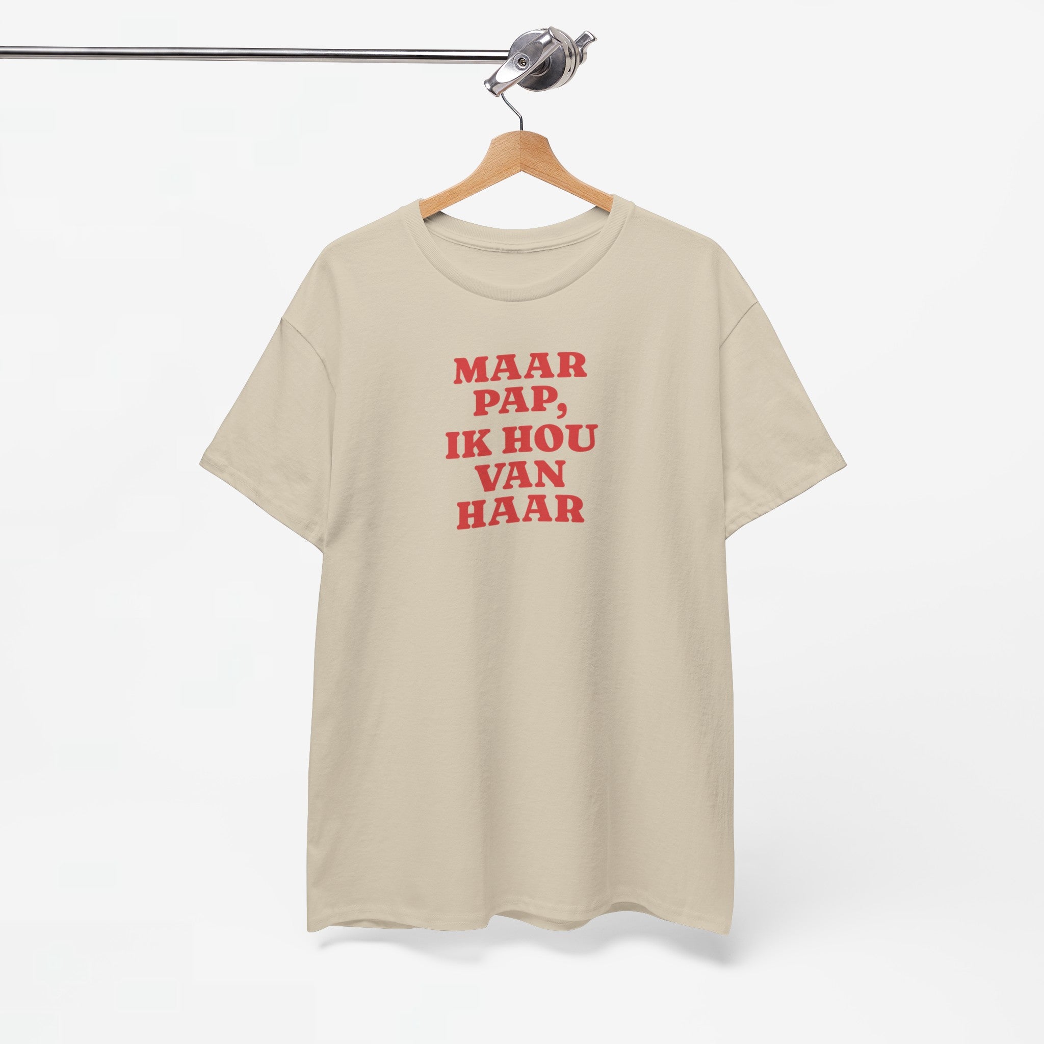 Gay Pride T-shirt -  Maar Pap, Ik Hou Van Haar - Oversized Tee