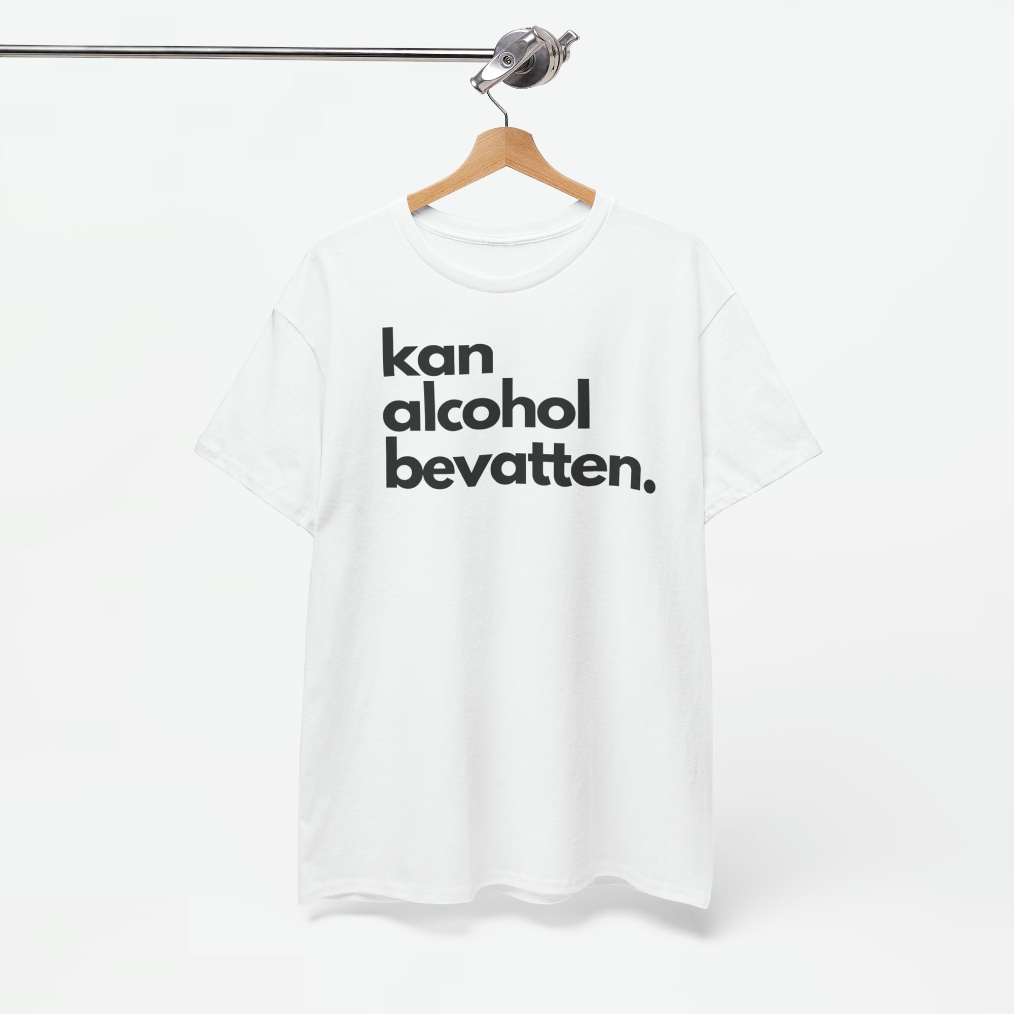 Kan Alcohol Bevatten | Front Print | Koningsdag T-shirt | Oversized