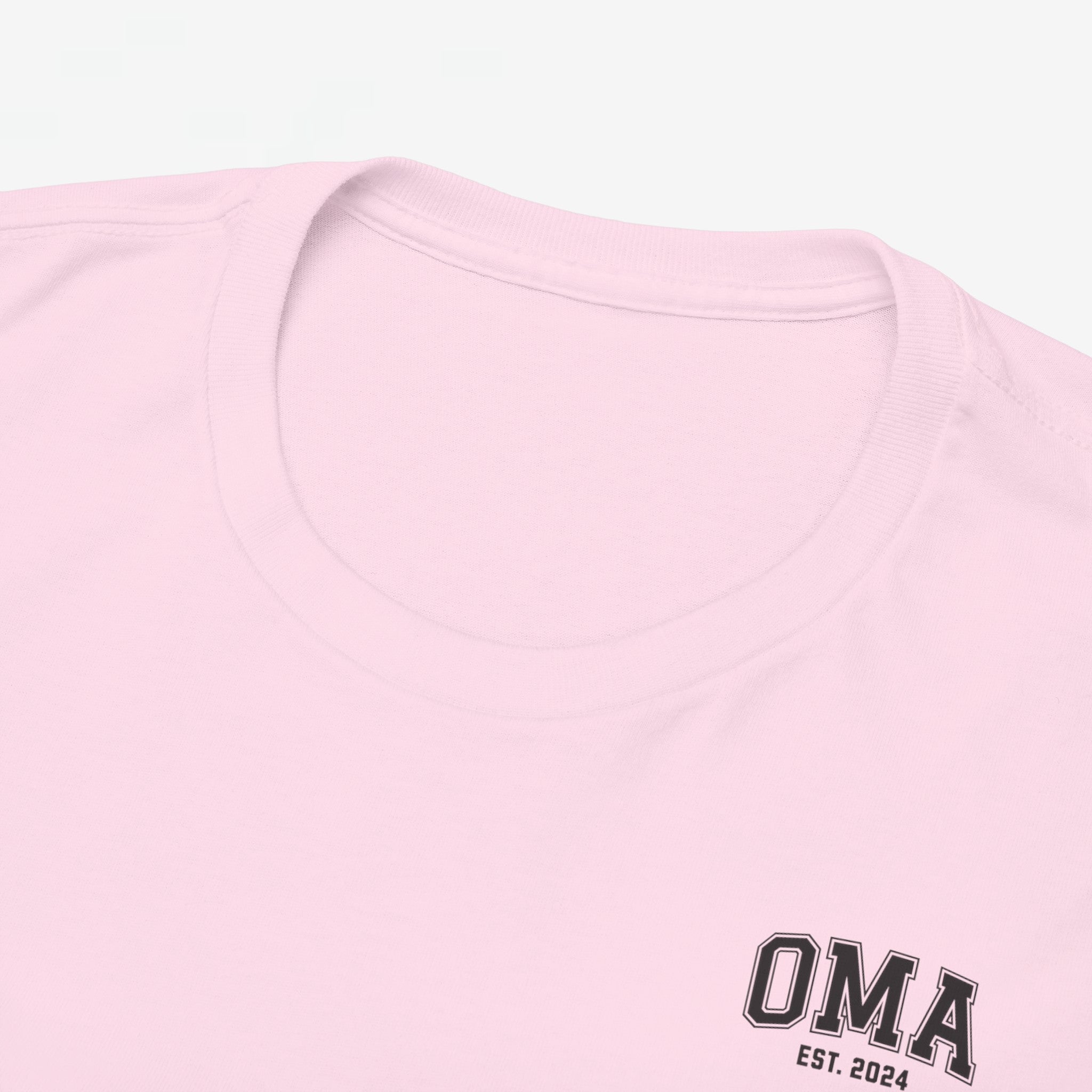 Gepersonaliseerde Moederdag Mama Cadeau - T-shirt - OMA kleine print - EST [Jaar]