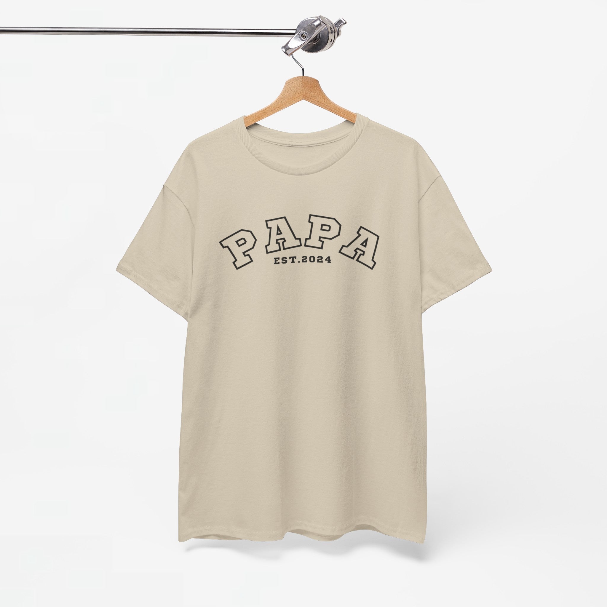 Gepersonaliseerde Vaderdag Papa Cadeau - T-shirt - Papa - EST [Jaar]