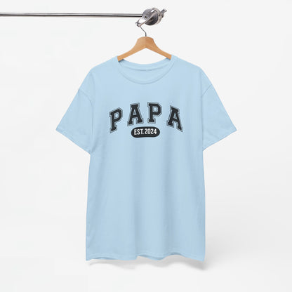 Gepersonaliseerde Vaderdag Papa Cadeau - T-shirt - Papa - EST [Jaar]