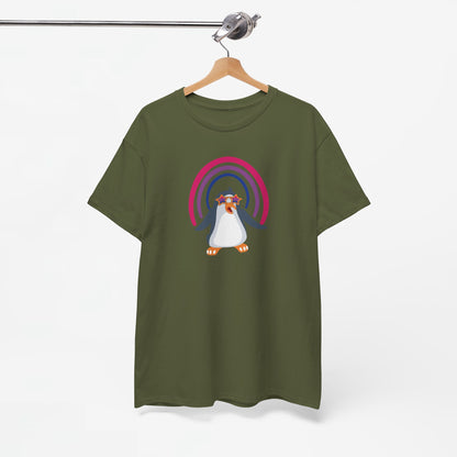 Gay Pride T-shirt - Bi Penguin - Oversized #59