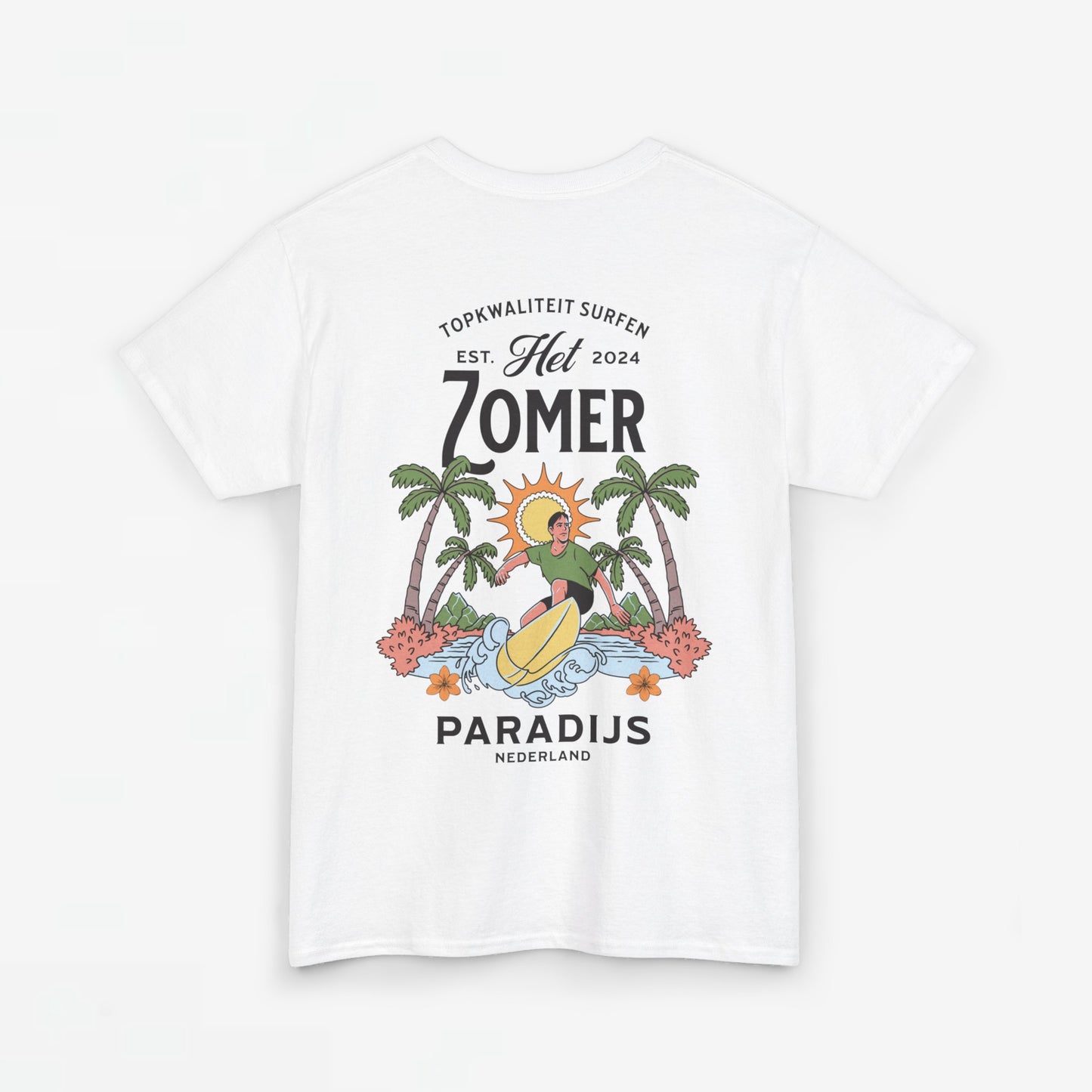 Zomer T-shirt voor Dames - Skrrtshirt Zomervakantie Oversized Tee #10 - Zomer Paradijs