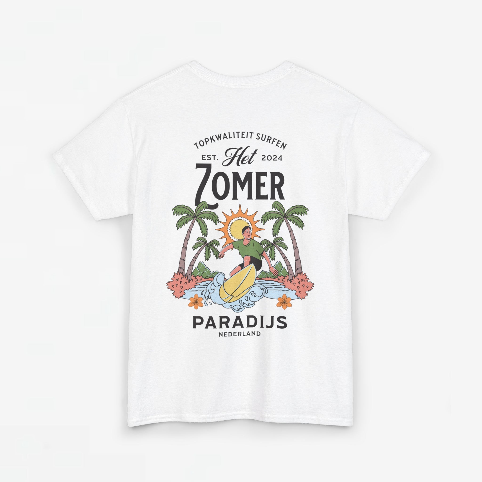 Zomer T-shirt voor Dames - Skrrtshirt Zomervakantie Oversized Tee #10 - Zomer Paradijs