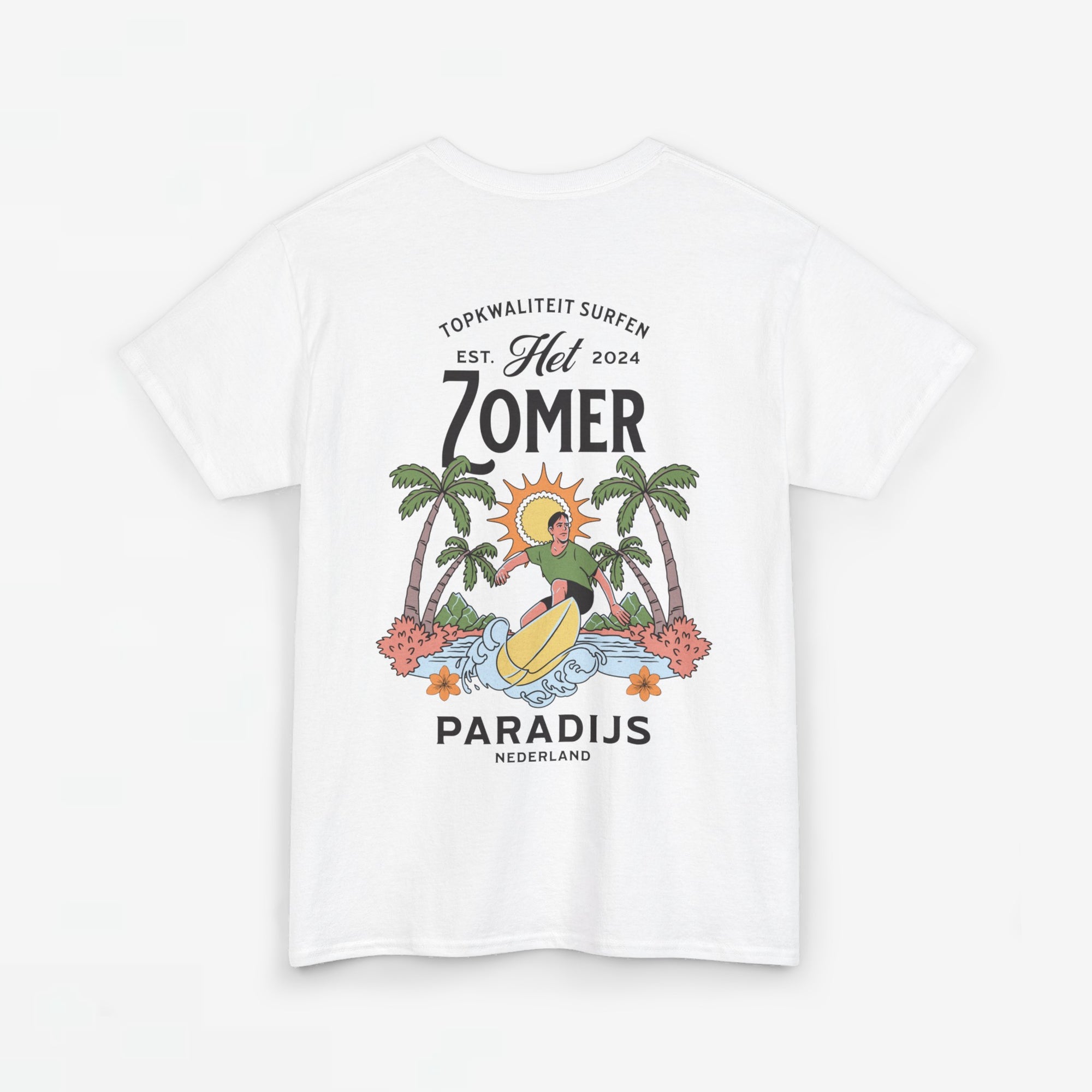 Zomer T-shirt voor Heren - Skrrtshirt Zomervakantie Oversized Tee #10 - Zomer Paradijs