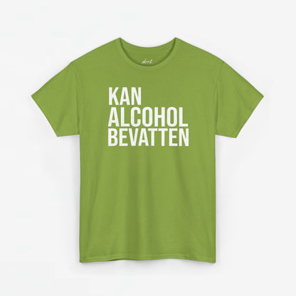 Kan Alcohol Bevatten | Front Print | Koningsdag T-shirt | Oversized