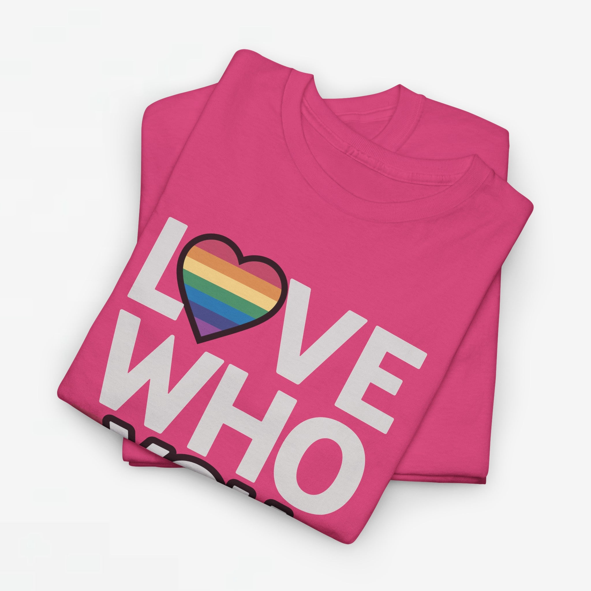 Gay Pride T-shirt - Love Who You Want - Oversized #52