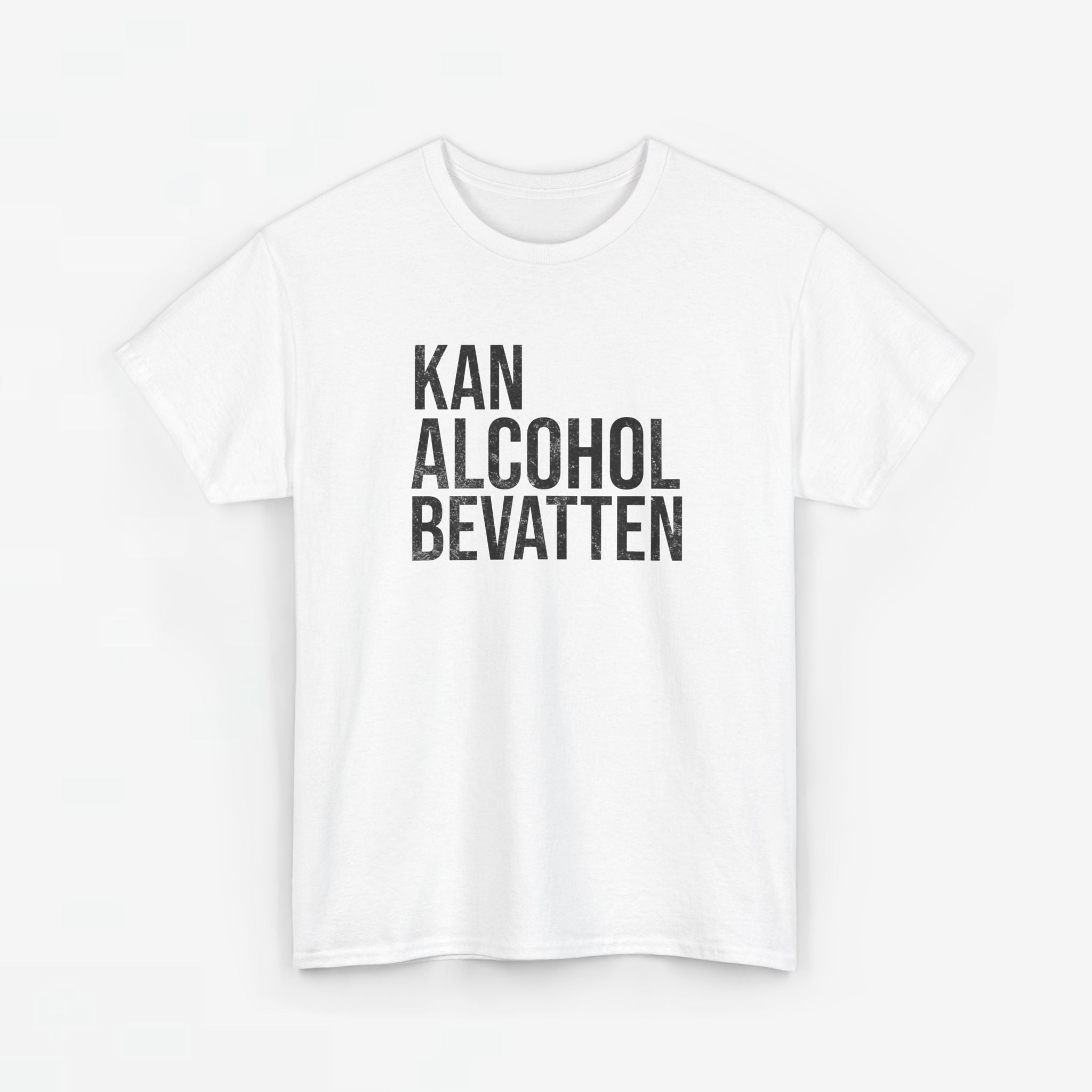 Kan Alcohol Bevatten | Front Print | Koningsdag T-shirt | Oversized