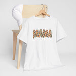Wit oversized T-shirt met “MAMA” print vooraan op houten standaard
