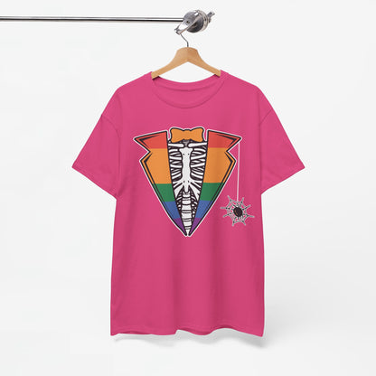 Gay Pride T-shirt - Skelet Regenboog Suit - Oversized #72