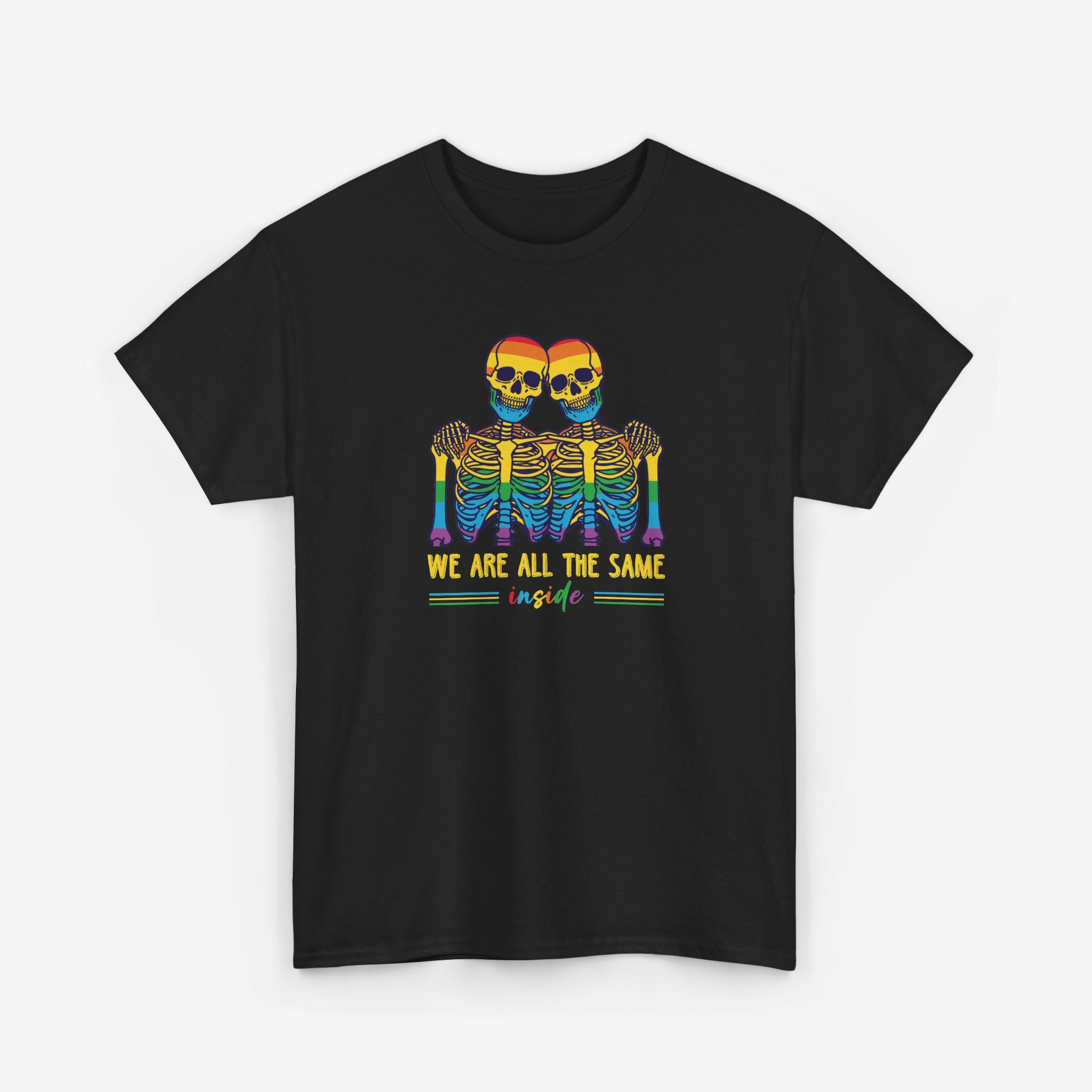 Gay Pride T-shirt - Skelet We Are All The Same | SkrrtShirt