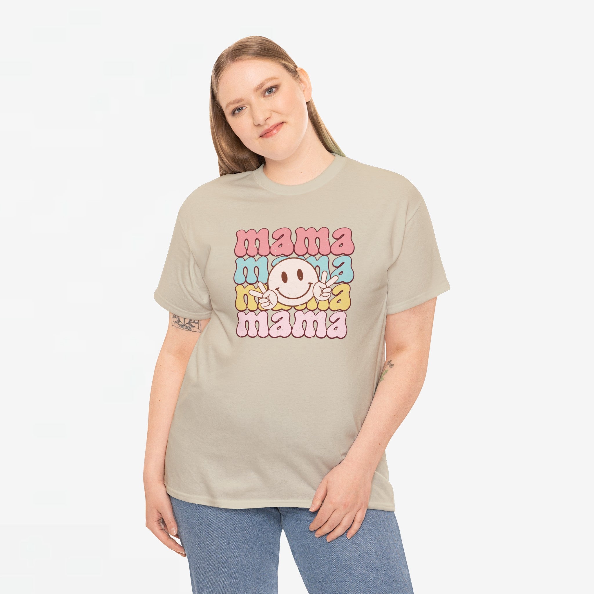 Moederdag Mama Cadeau - T-shirt - Happy Mama - Oversized - #53