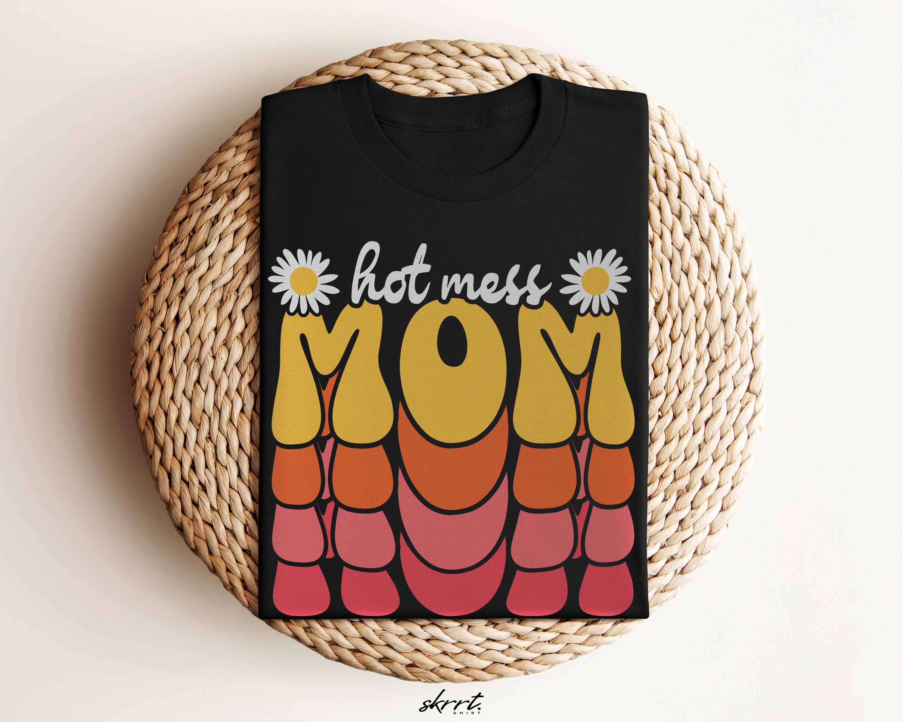 Moederdag Mama Cadeau - T-shirt - Hot Mess Mom - Oversized - #31