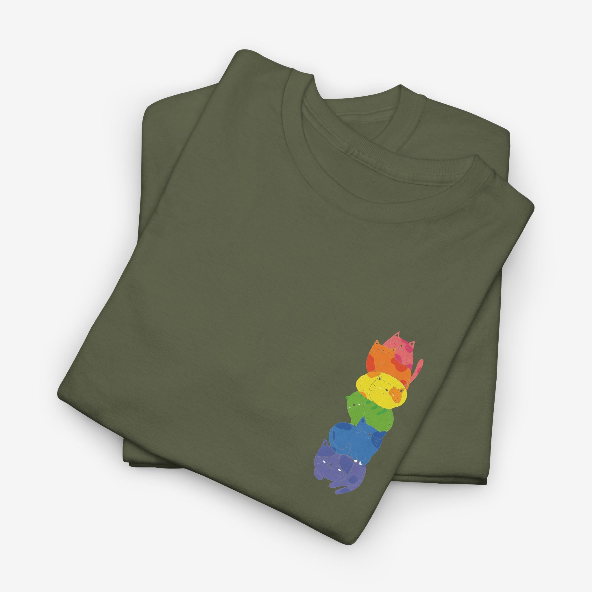 Gay Pride T-shirt - Katten Regenboog | SkrrtShirt
