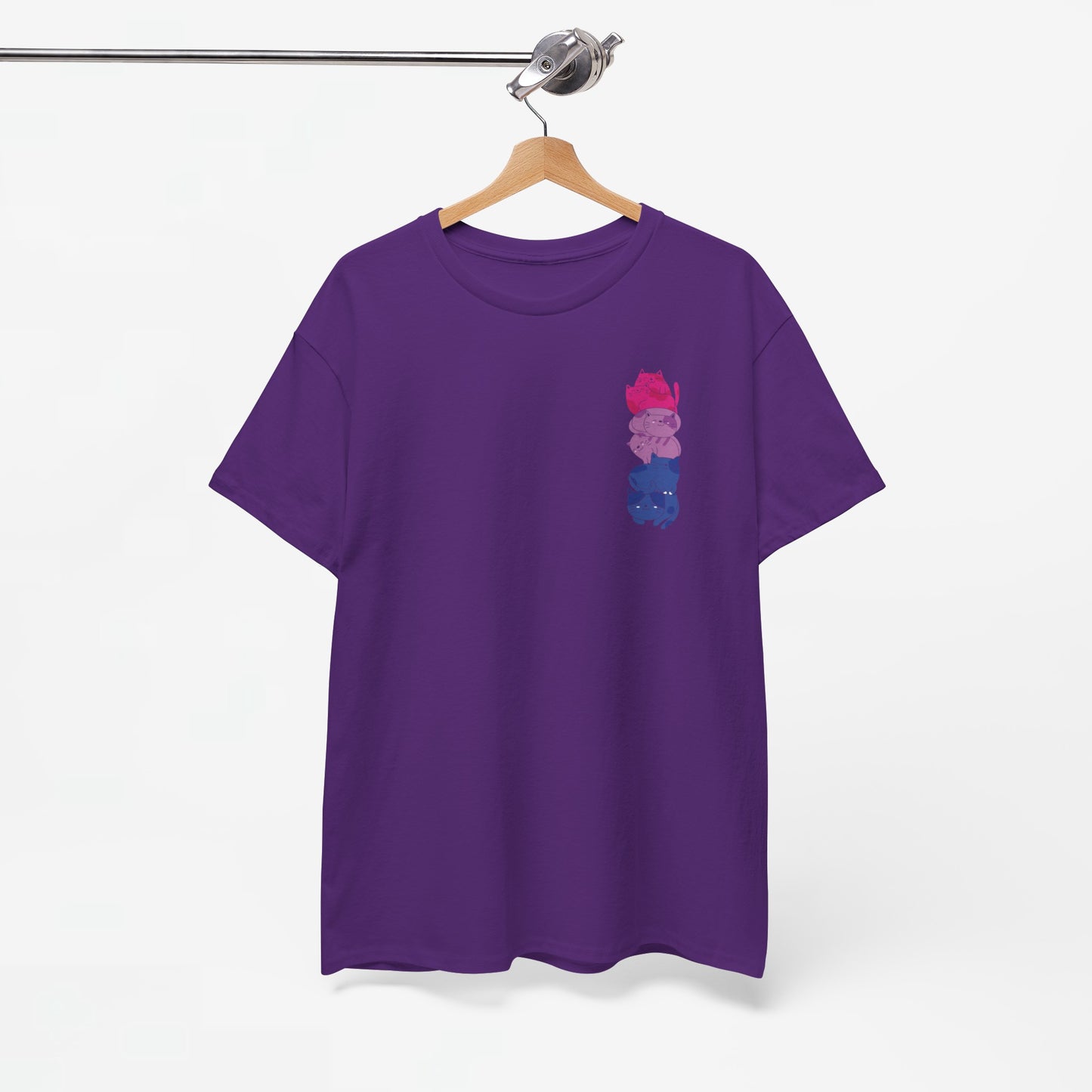 Gay Pride T-shirt - Katten Bi Vlag - Oversized #49