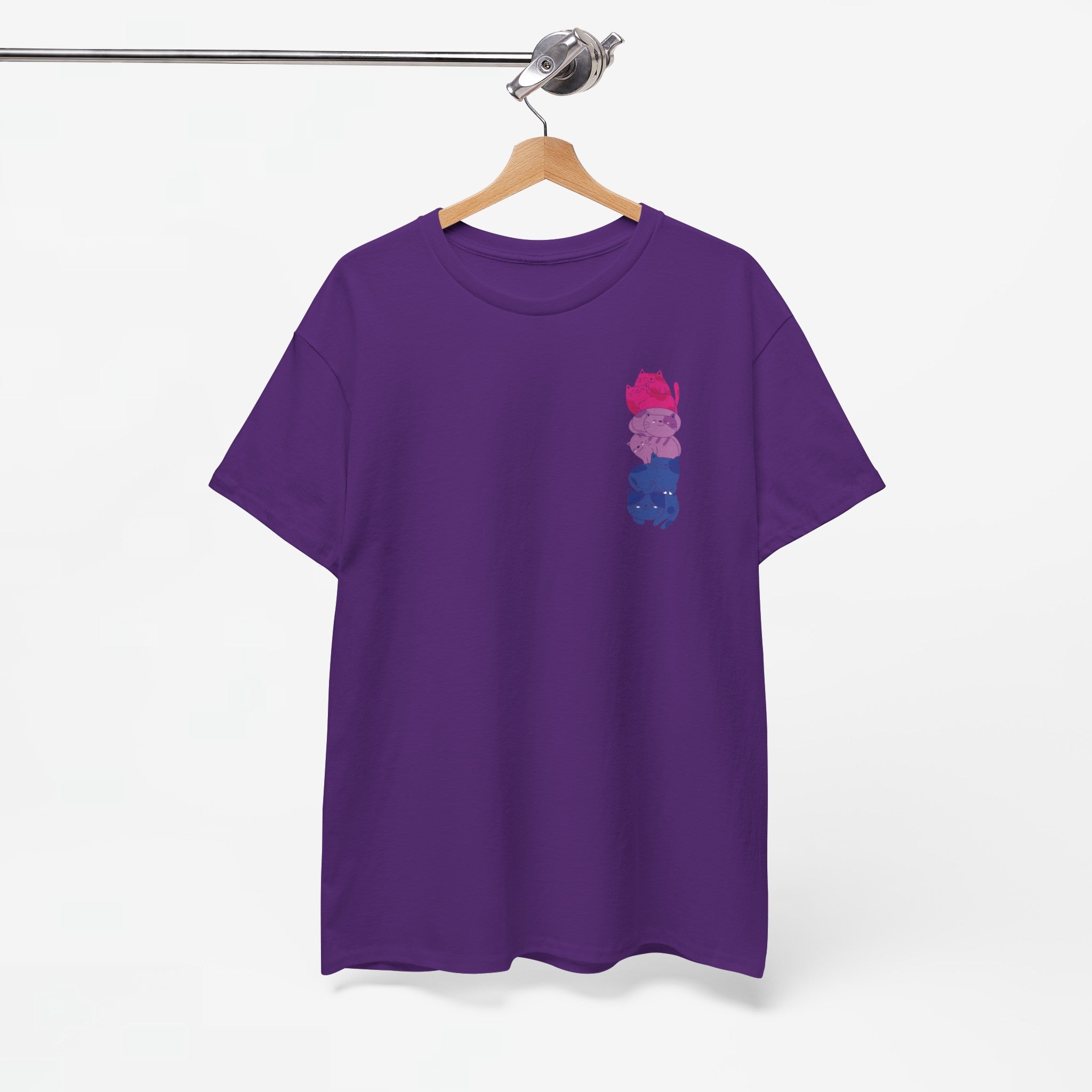 Gay Pride T-shirt - Katten Bi Vlag - Oversized #49