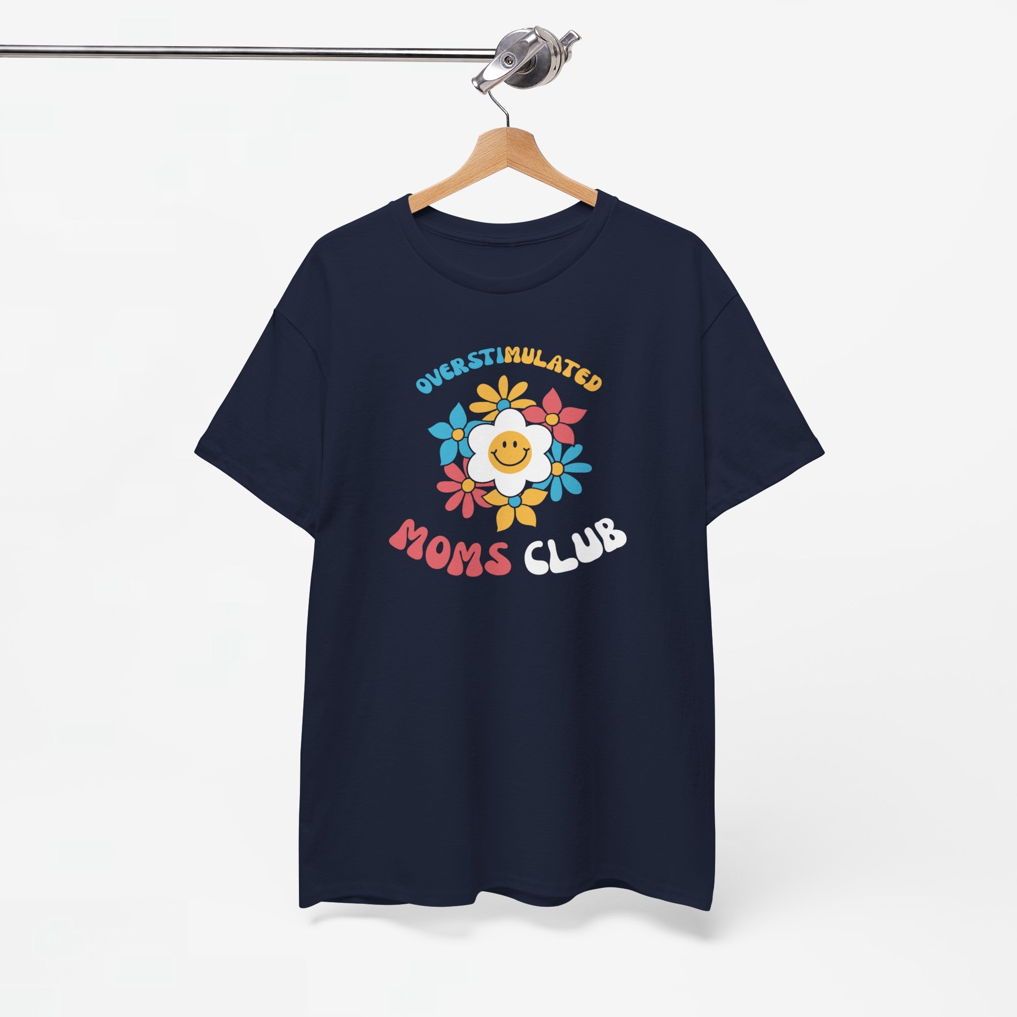 Moederdag Mama Cadeau - T-shirt - Overstimulated Moms Club - Oversized - #43