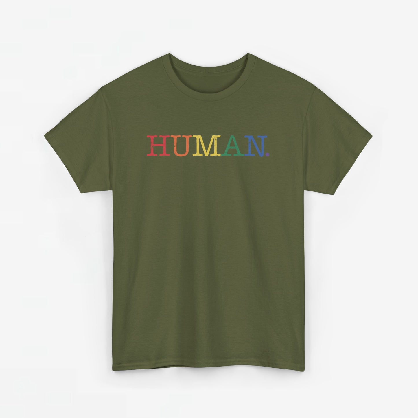 Gay Pride T-shirt - Regenboog Human - Oversized #1