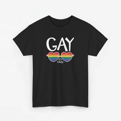 Gay Pride T-shirt - Gay It's Okay - Oversized #23