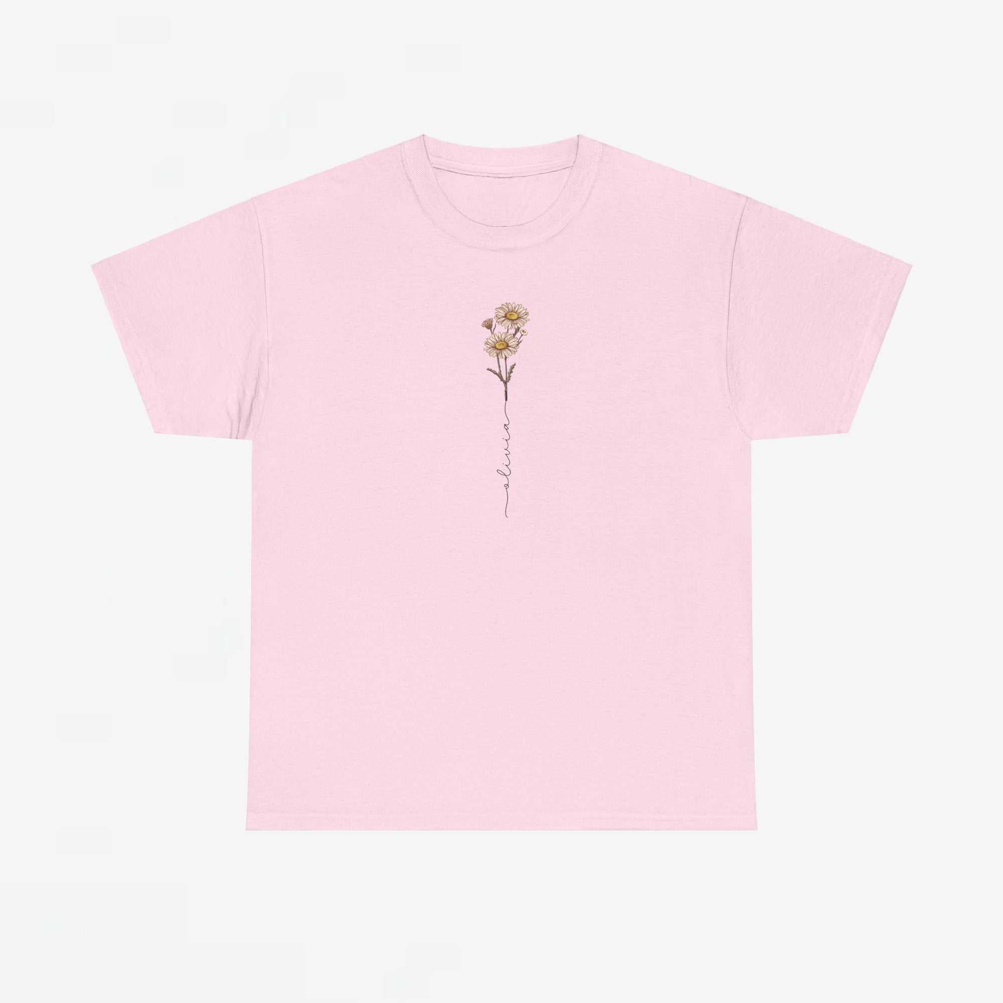 Gepersonaliseerde Moederdag Mama Cadeau - T-shirt - Geboortemaand bloem met naam