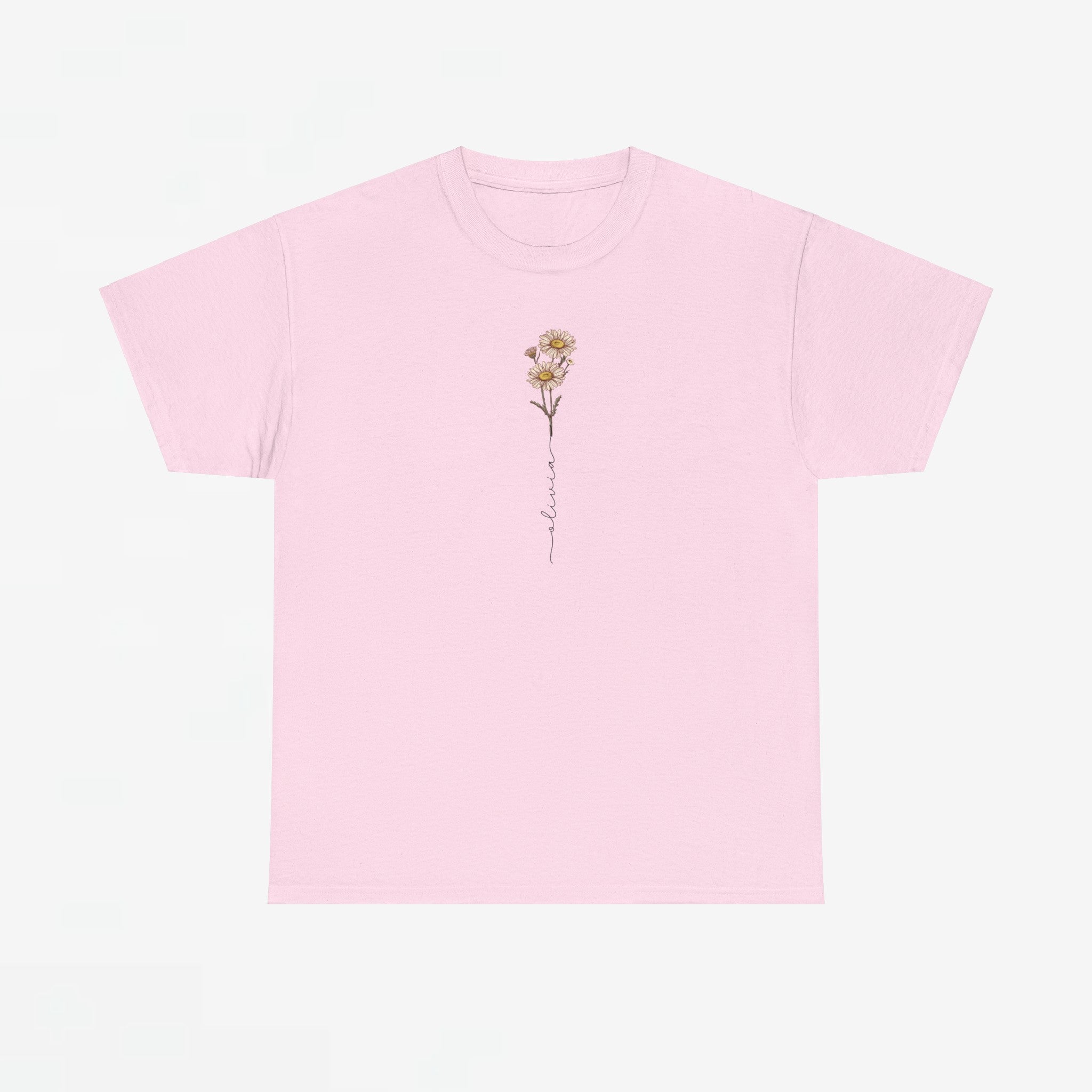 Gepersonaliseerde Moederdag Mama Cadeau - T-shirt - Geboortemaand bloem met naam