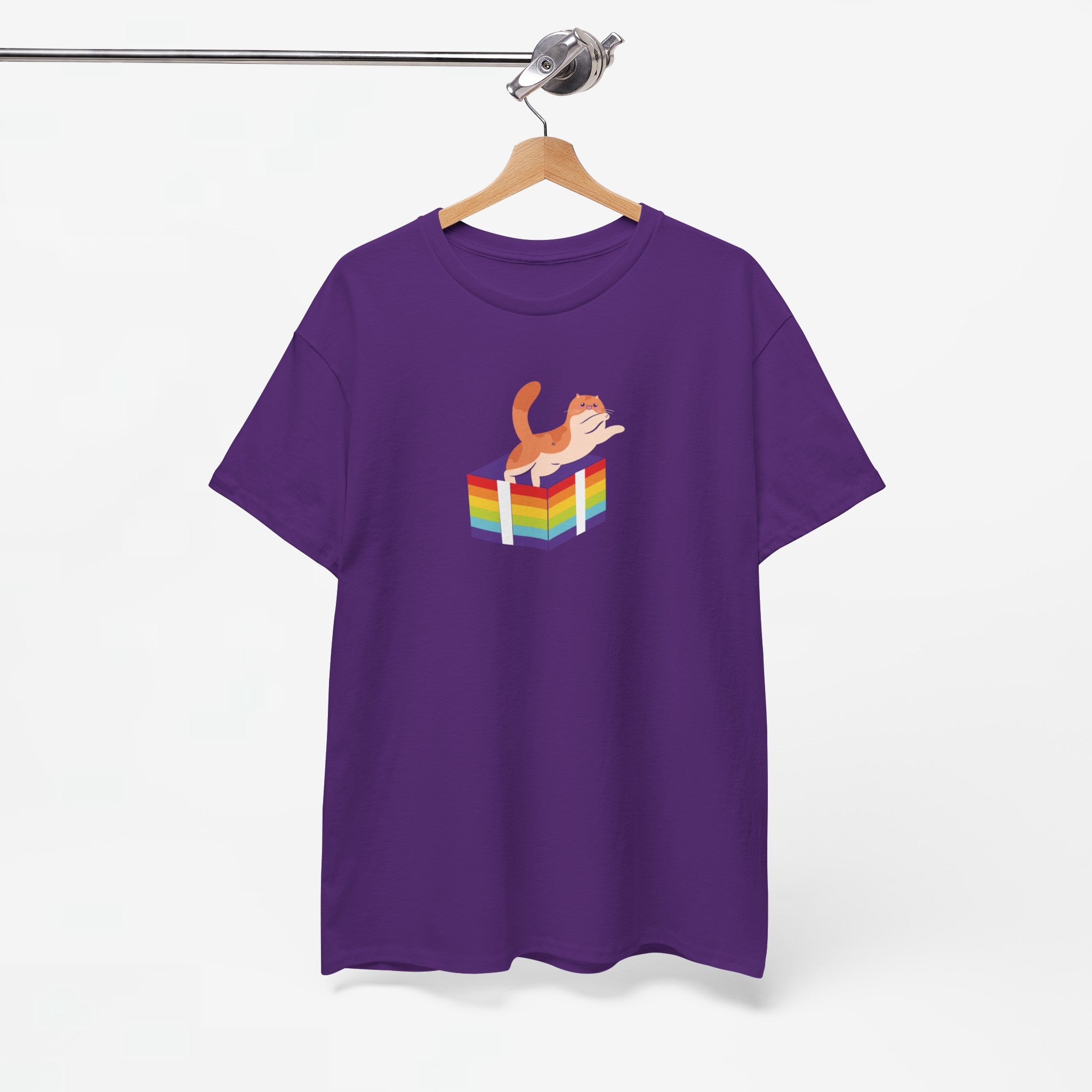 Gay Pride T-shirt - Kat Regenboog - Oversized #57