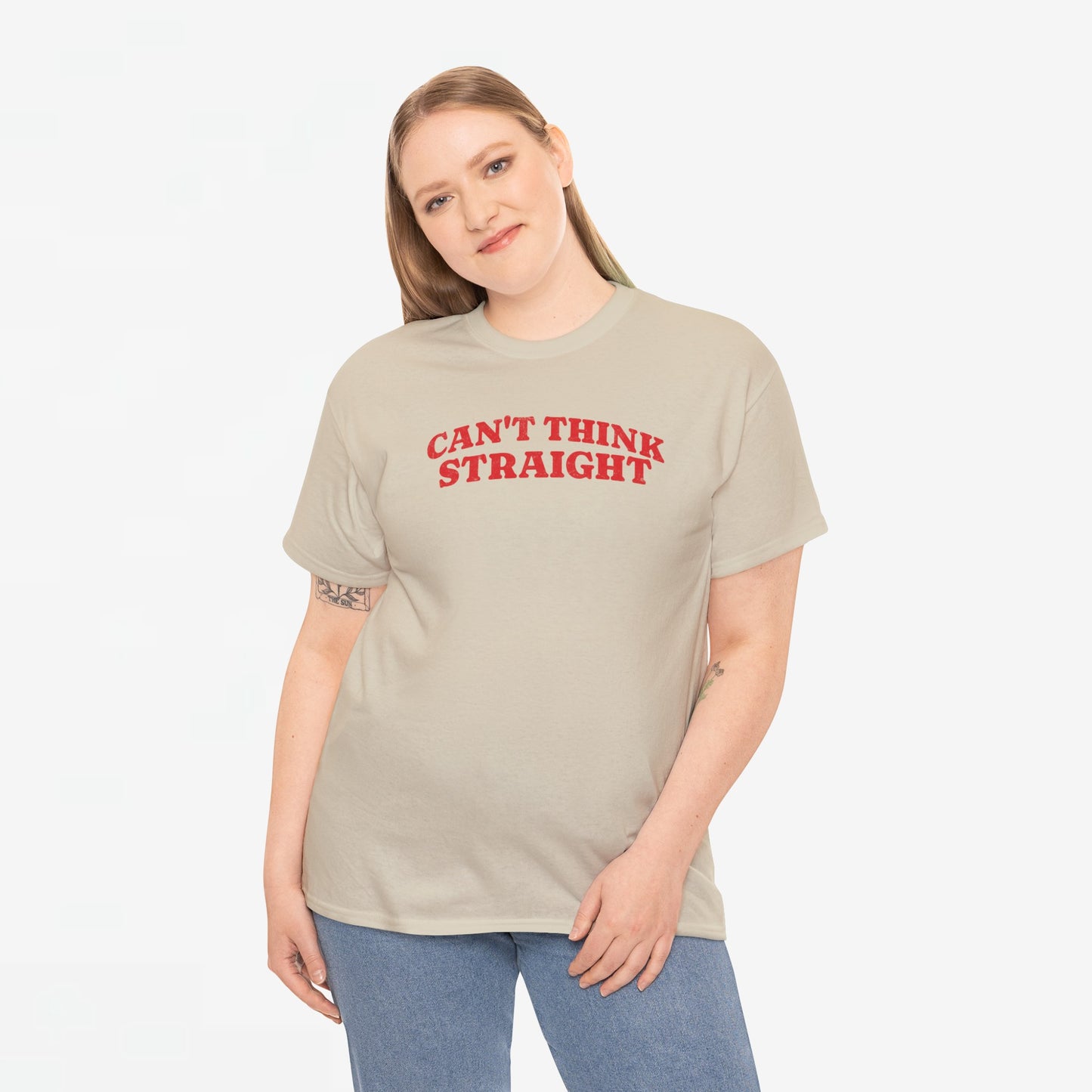 Gay Pride T-shirt -  Can't Think Straight - Oversized Tee