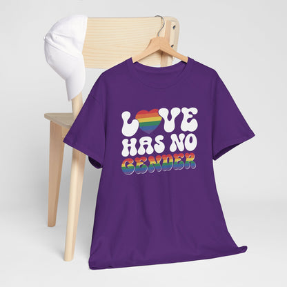 Gay Pride T-shirt - Love Has No Gender - Oversized #20