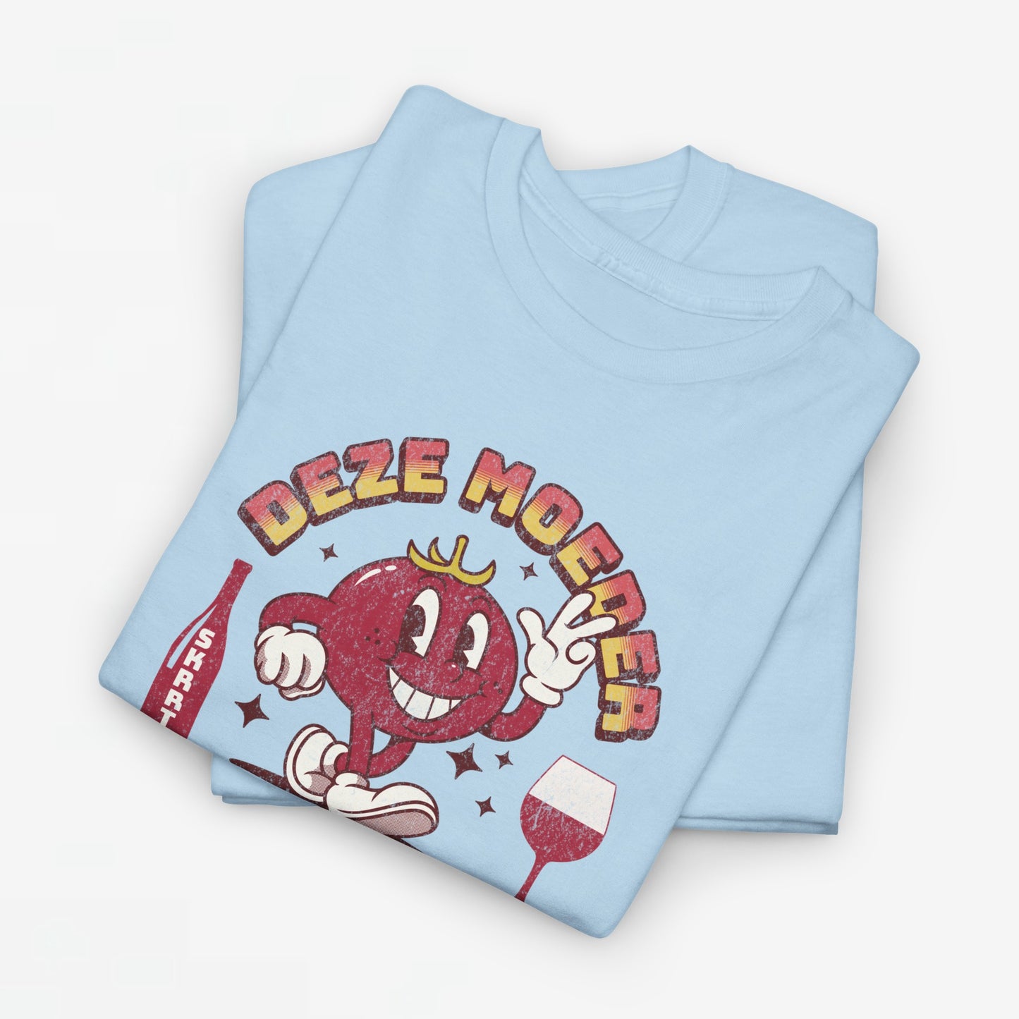 Moederdag Mama Cadeau - T-shirt - Deze Moeder Wil Wijn - Oversized - #97