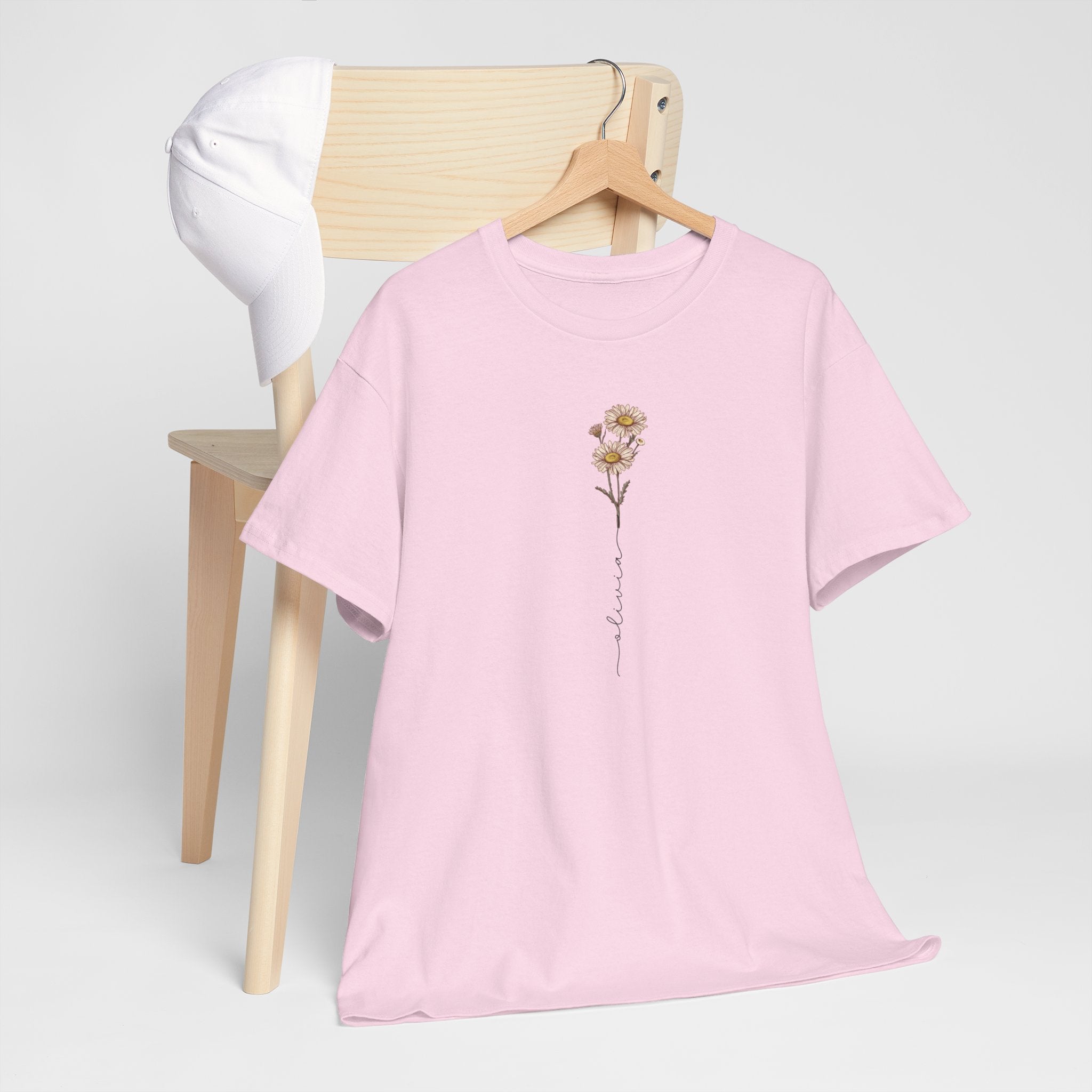 Gepersonaliseerde Moederdag Mama Cadeau - T-shirt - Geboortemaand bloem met naam