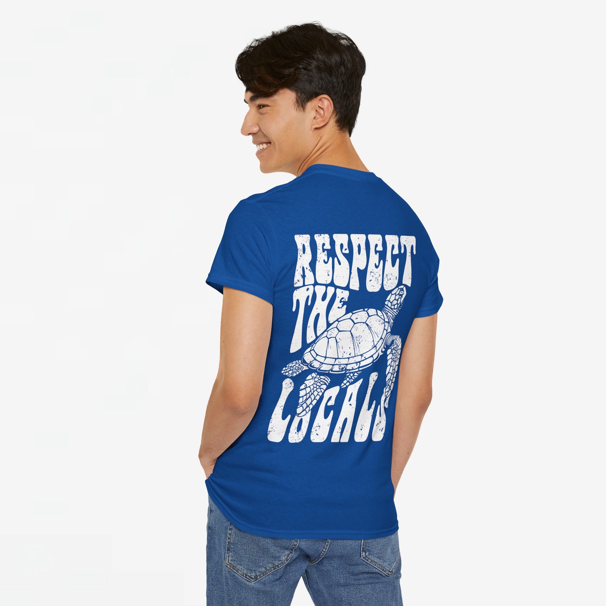 Zomer T-shirt voor Heren - Skrrtshirt Zomervakantie Oversized Tee #12 - Respect the locals
