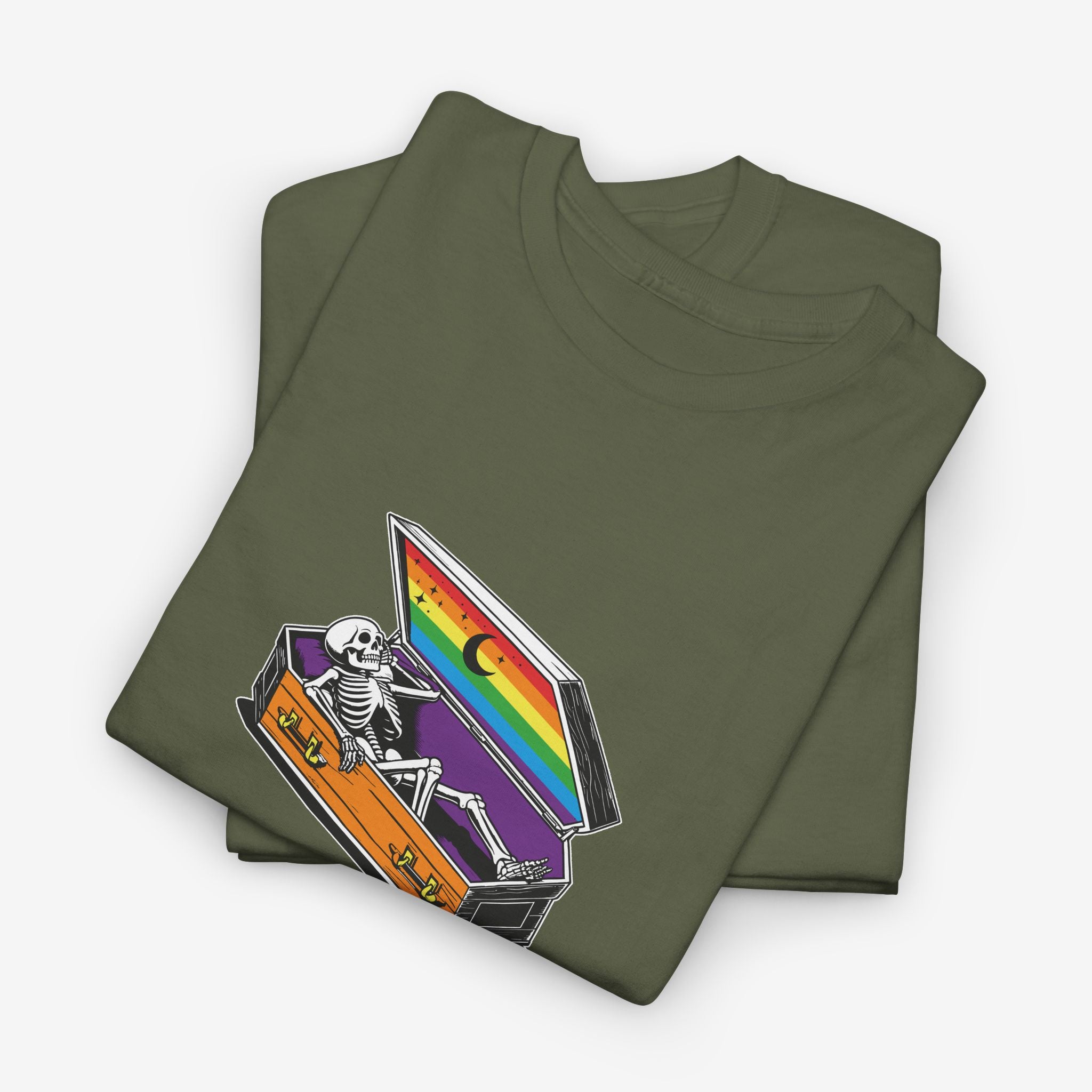 Gay Pride T-shirt - Skeleton Coffin | SkrrtShirt