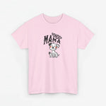Roze oversized T-shirt met borstprint 'Honden Mama' en hond met poot