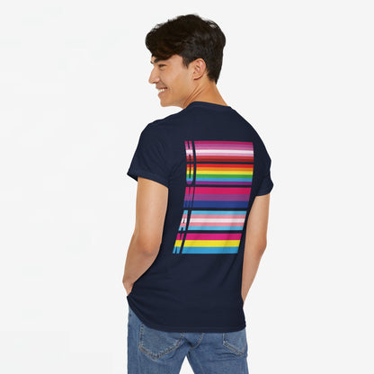 Gay Pride T-shirt - LGBTQ+ Vlag Human - Back Print - Oversized #12