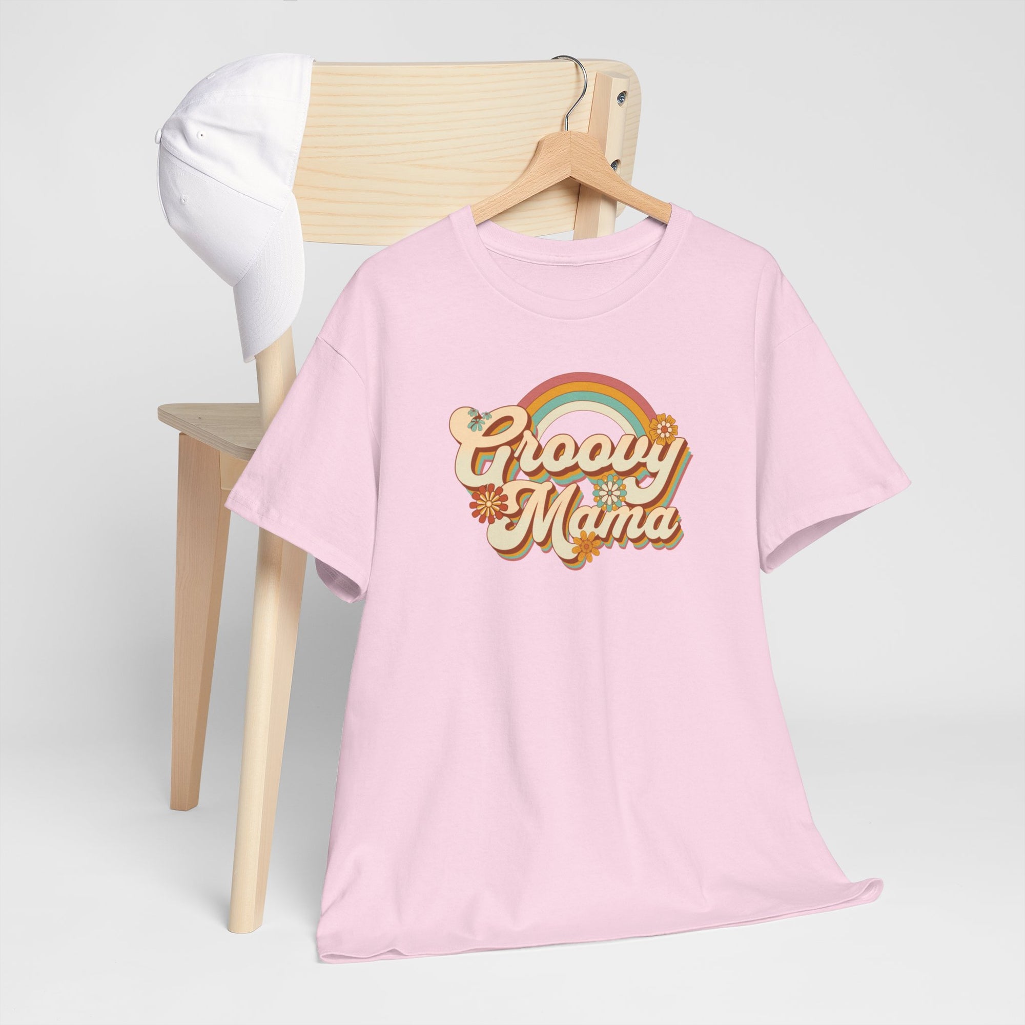 Moederdag Mama Cadeau - T-shirt - Groovy Mama - Oversized - #76