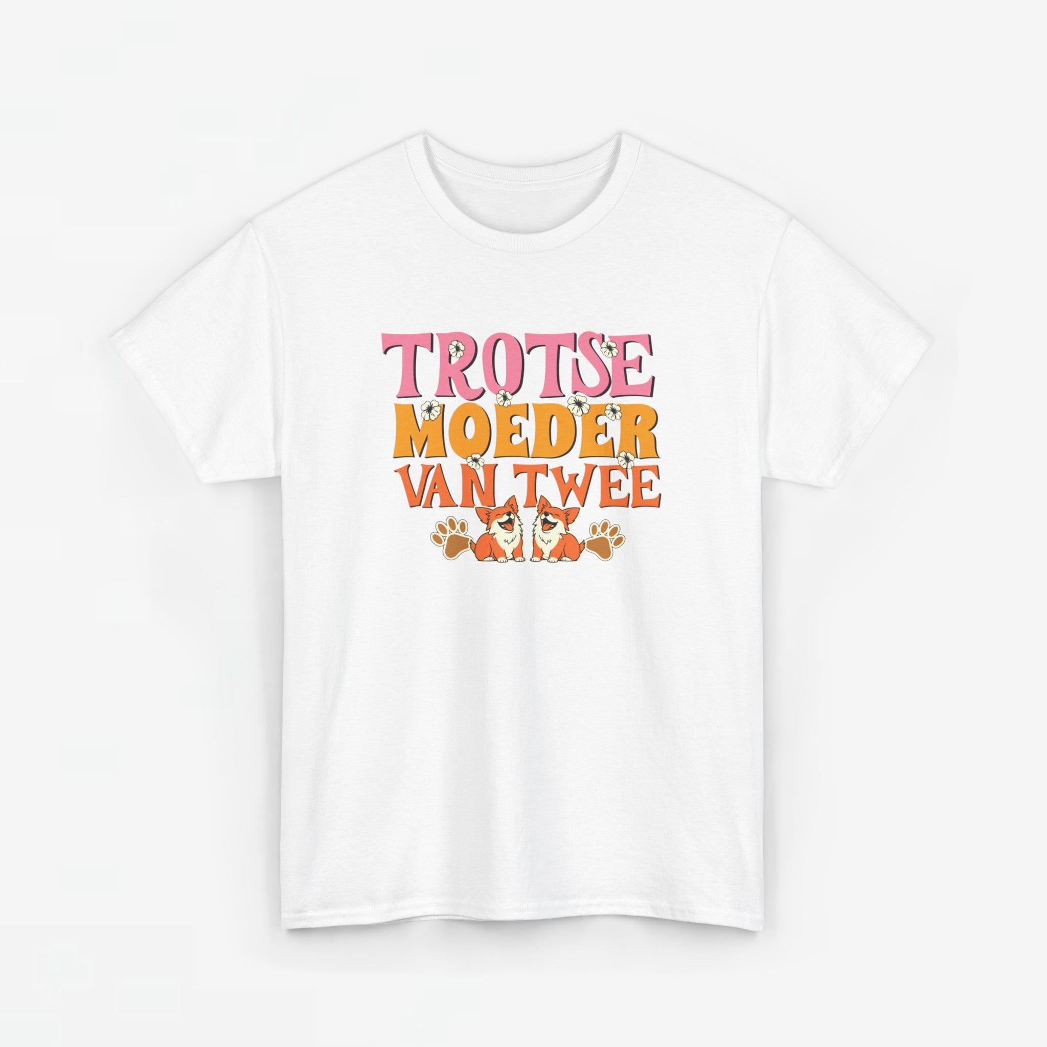 Moederdag Mama Cadeau - T-shirt - Trotse Moeder van Twee - Oversized - #95