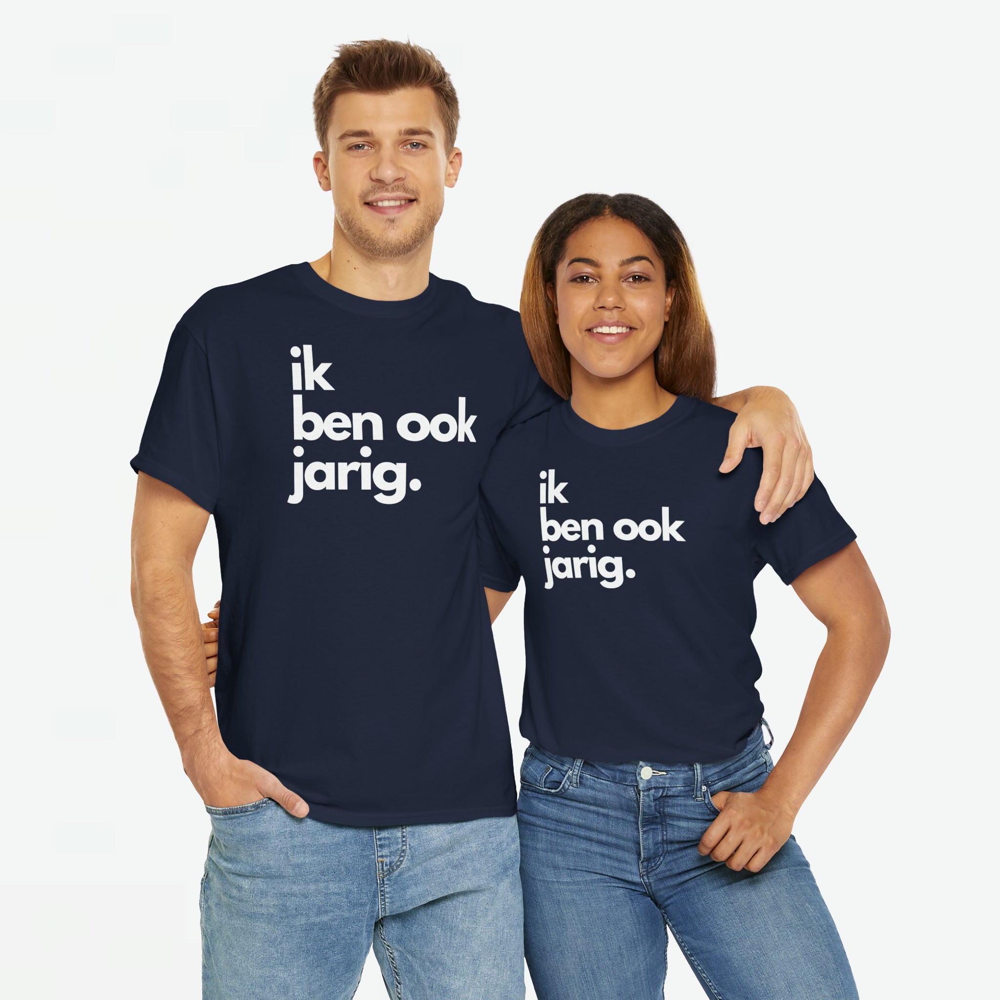 Ik ben ook jarig | Front Print | Koningsdag T-shirt | Oversized