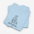 Moederdag Mama Cadeau - T-shirt - Line Art Bloem - Oversized - #23