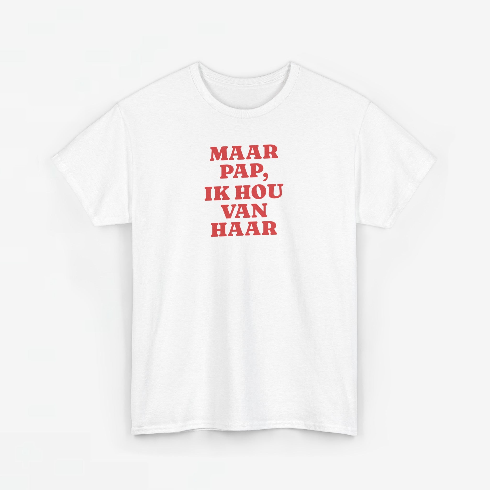 Gay Pride T-shirt -  Maar Pap, Ik Hou Van Haar - Oversized Tee