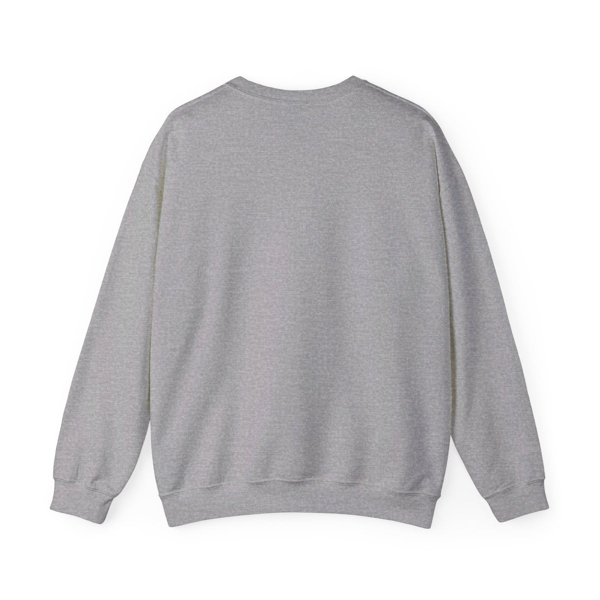 Grijze sweatshirt met ronde hals, lange mouwen en ribboorden aan zoom en manchetten