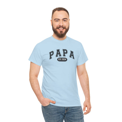 Gepersonaliseerde Vaderdag Papa Cadeau - T-shirt - Papa - EST [Jaar]