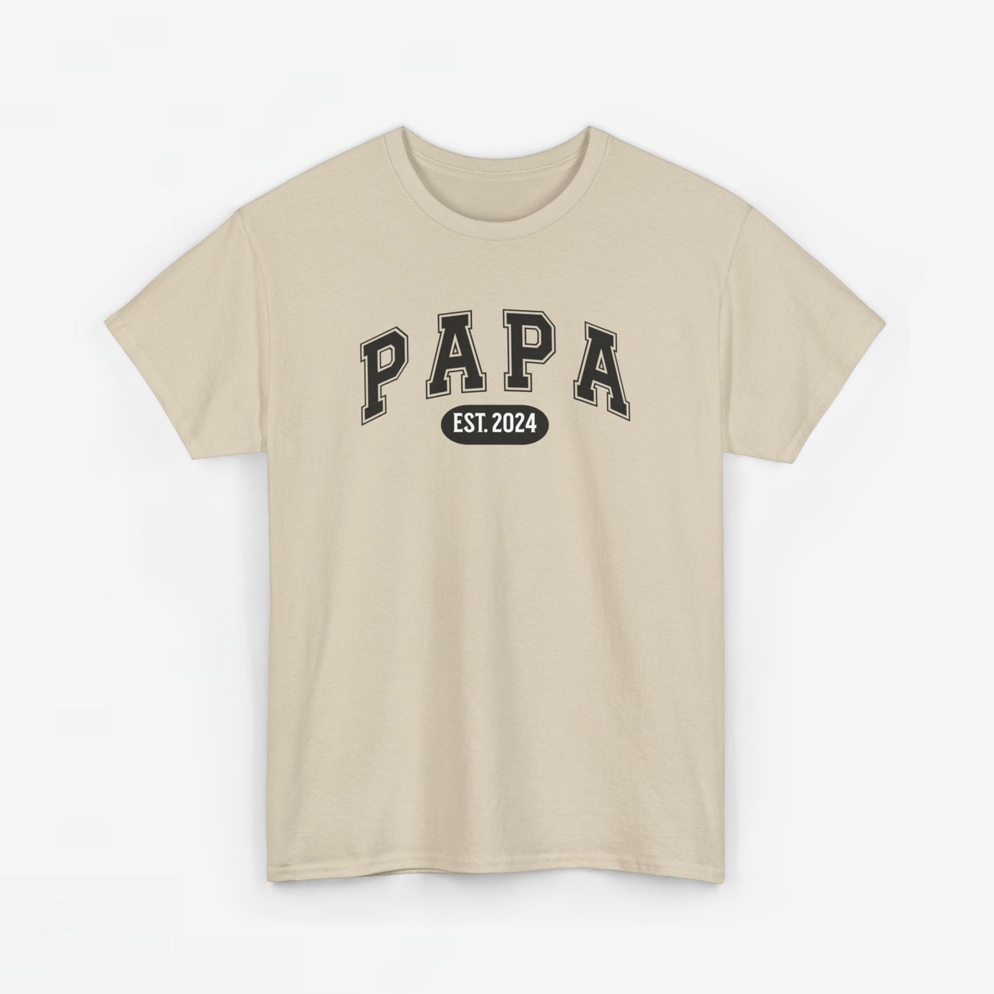 Gepersonaliseerde Vaderdag Papa Cadeau - T-shirt - Papa - EST [Jaar]