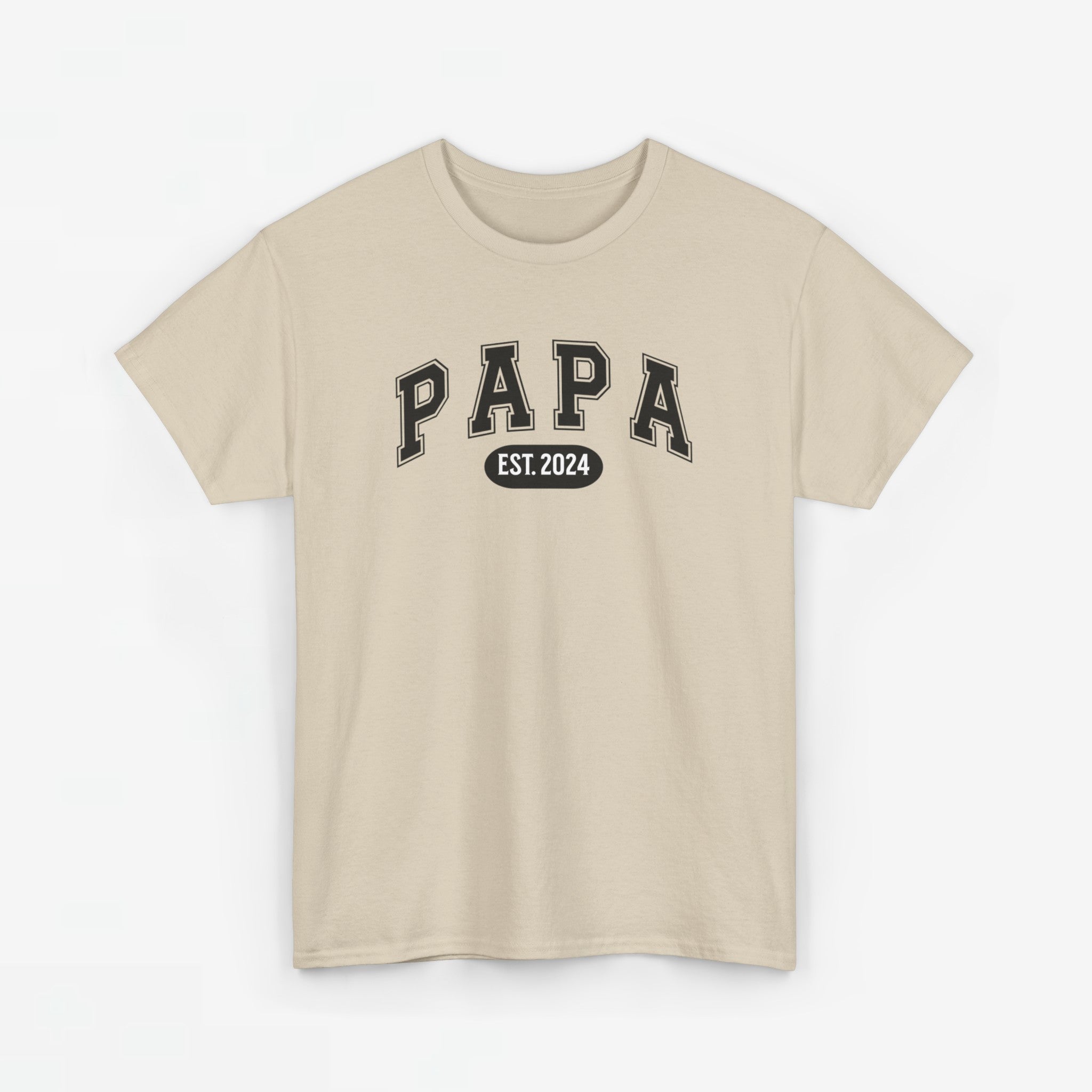 Gepersonaliseerde Vaderdag Papa Cadeau - T-shirt - Papa - EST [Jaar]