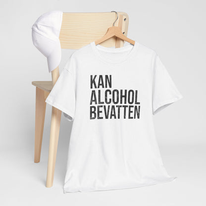 Kan Alcohol Bevatten | Front Print | Koningsdag T-shirt | Oversized