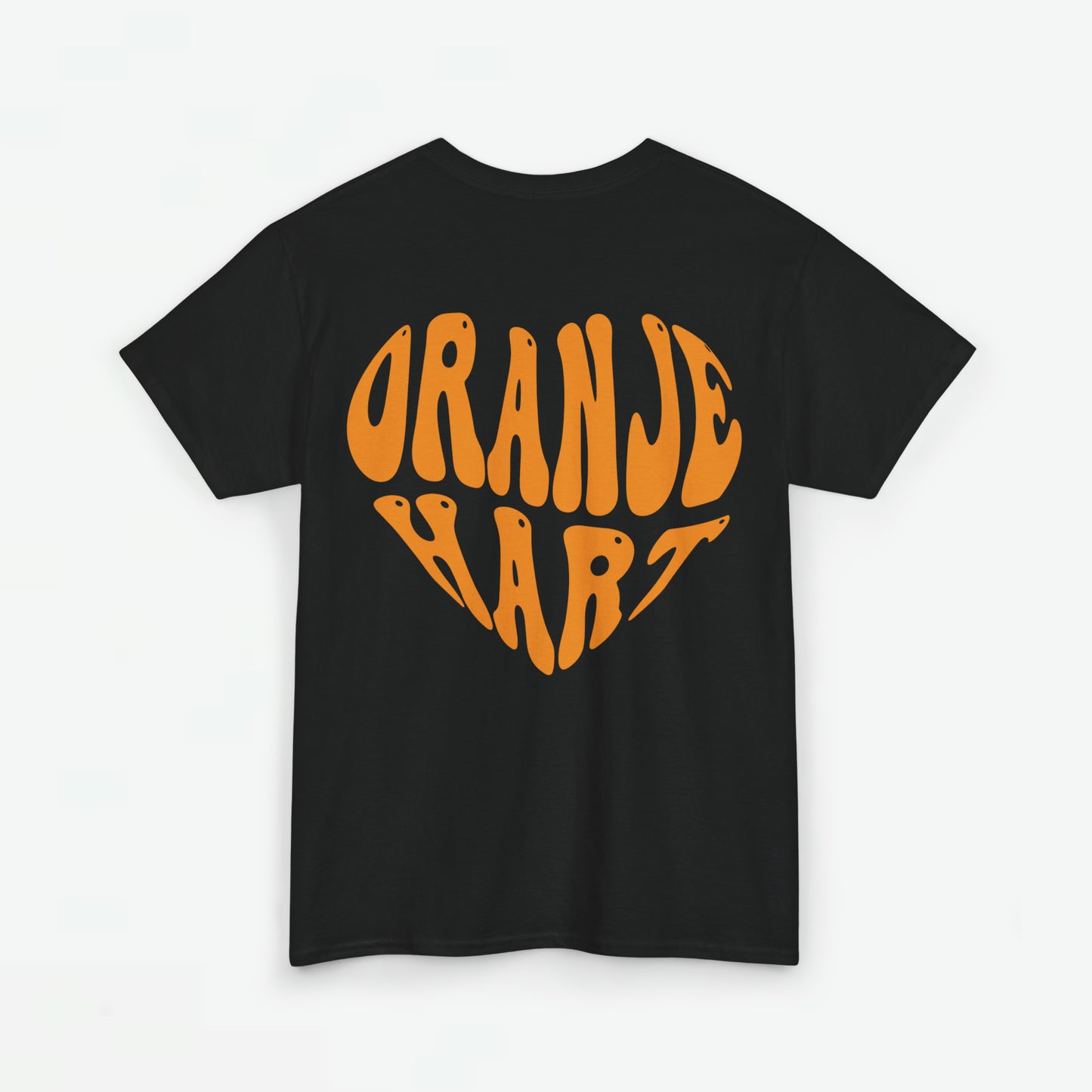 Oranje Hart | Back Print | Koningsdag T-shirt | Oversized | Dames