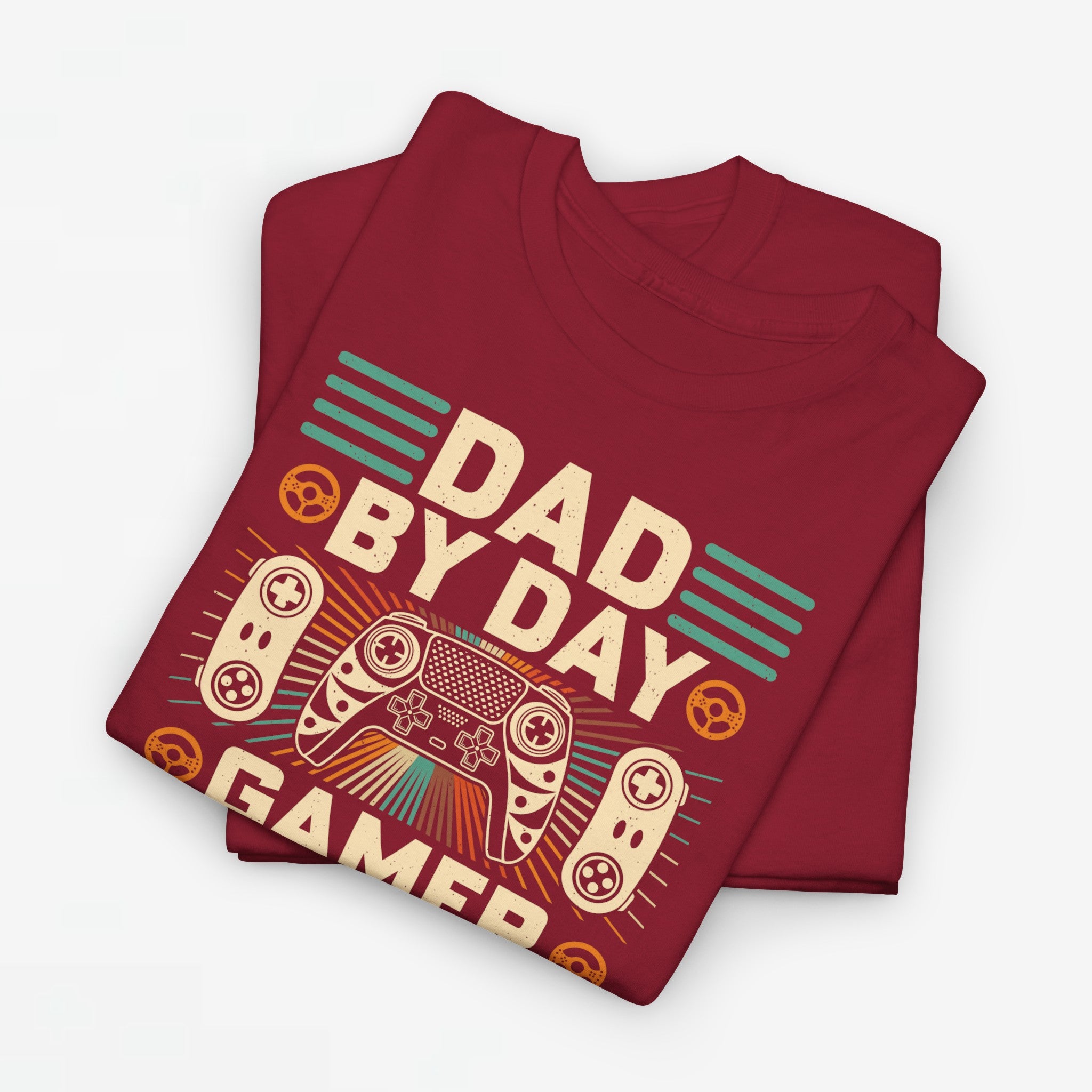 Vaderdag Papa Cadeau - T-shirt - Dad by Day, Gamer by Night - Oversized #6