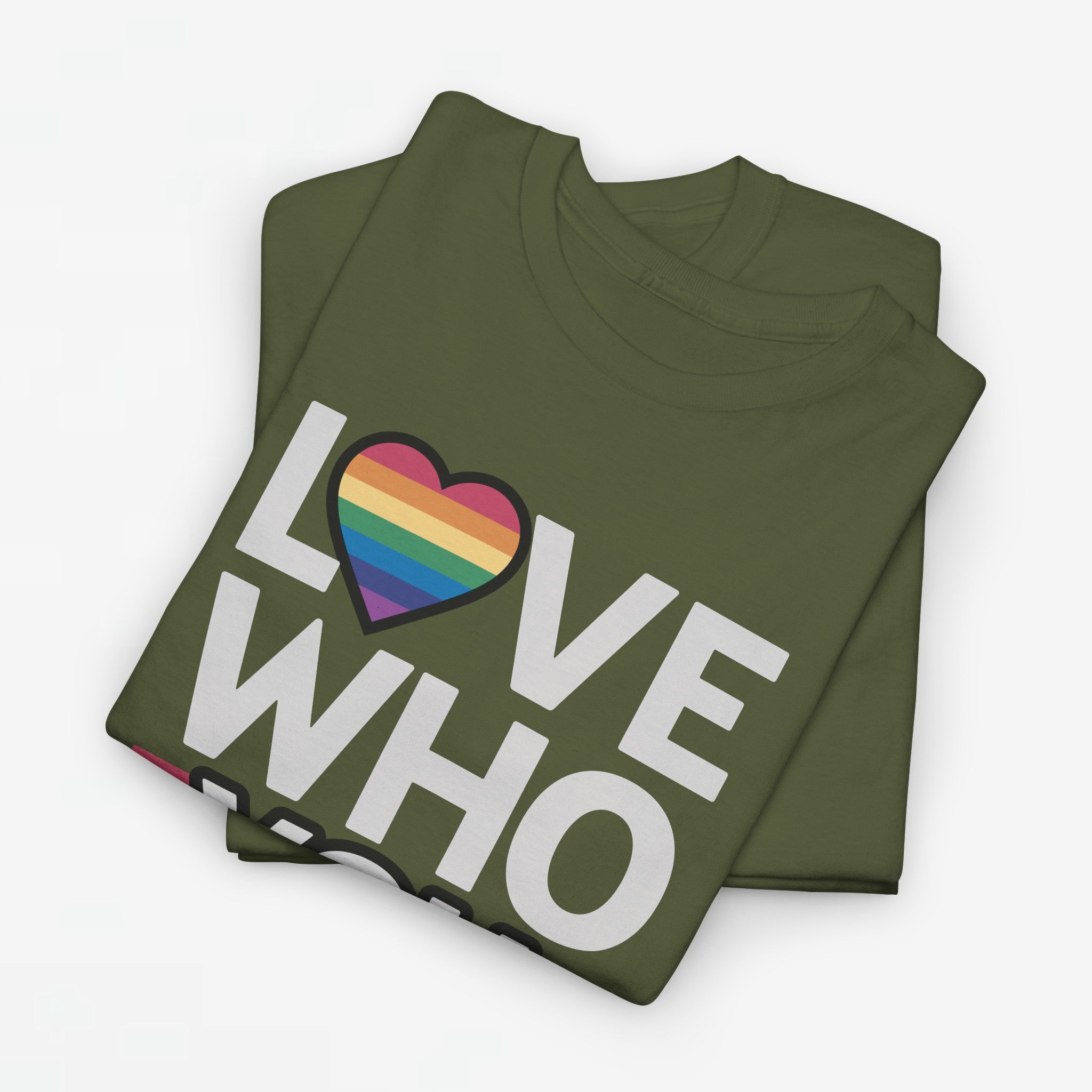 Gay Pride T-shirt - Love Who You Want - Oversized #52