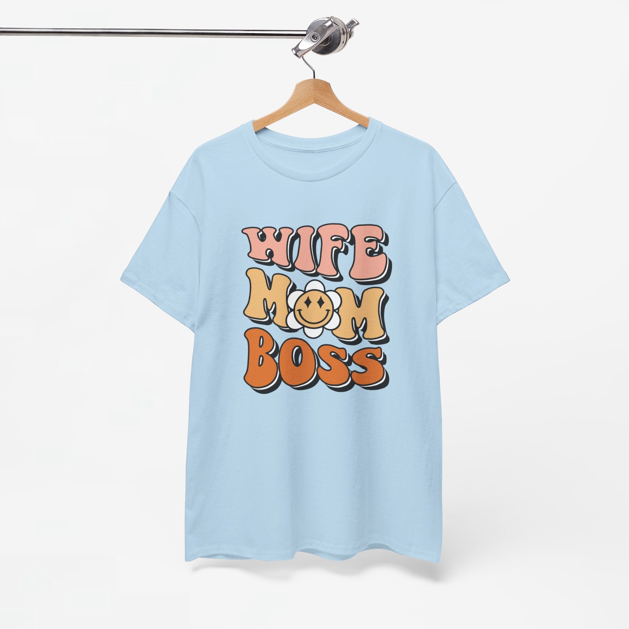 Moederdag Mama Cadeau - T-shirt - Wife Mom Boss - Oversized - #25