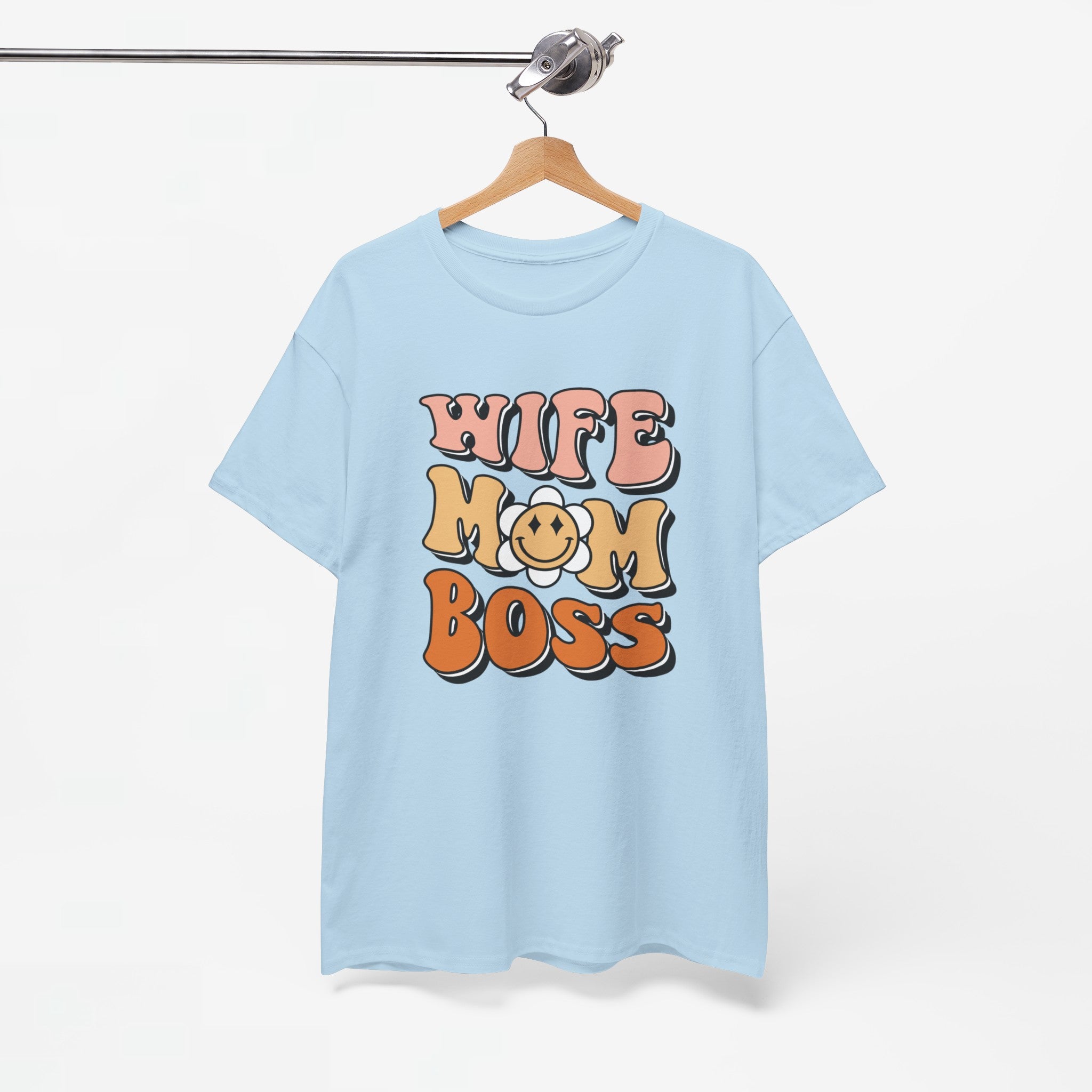 Moederdag Mama Cadeau - T-shirt - Wife Mom Boss - Oversized - #25