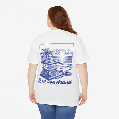 Zomer T-shirt voor Dames - Skrrtshirt Zomervakantie Oversized Tee #5- Zon, Zee, Strand